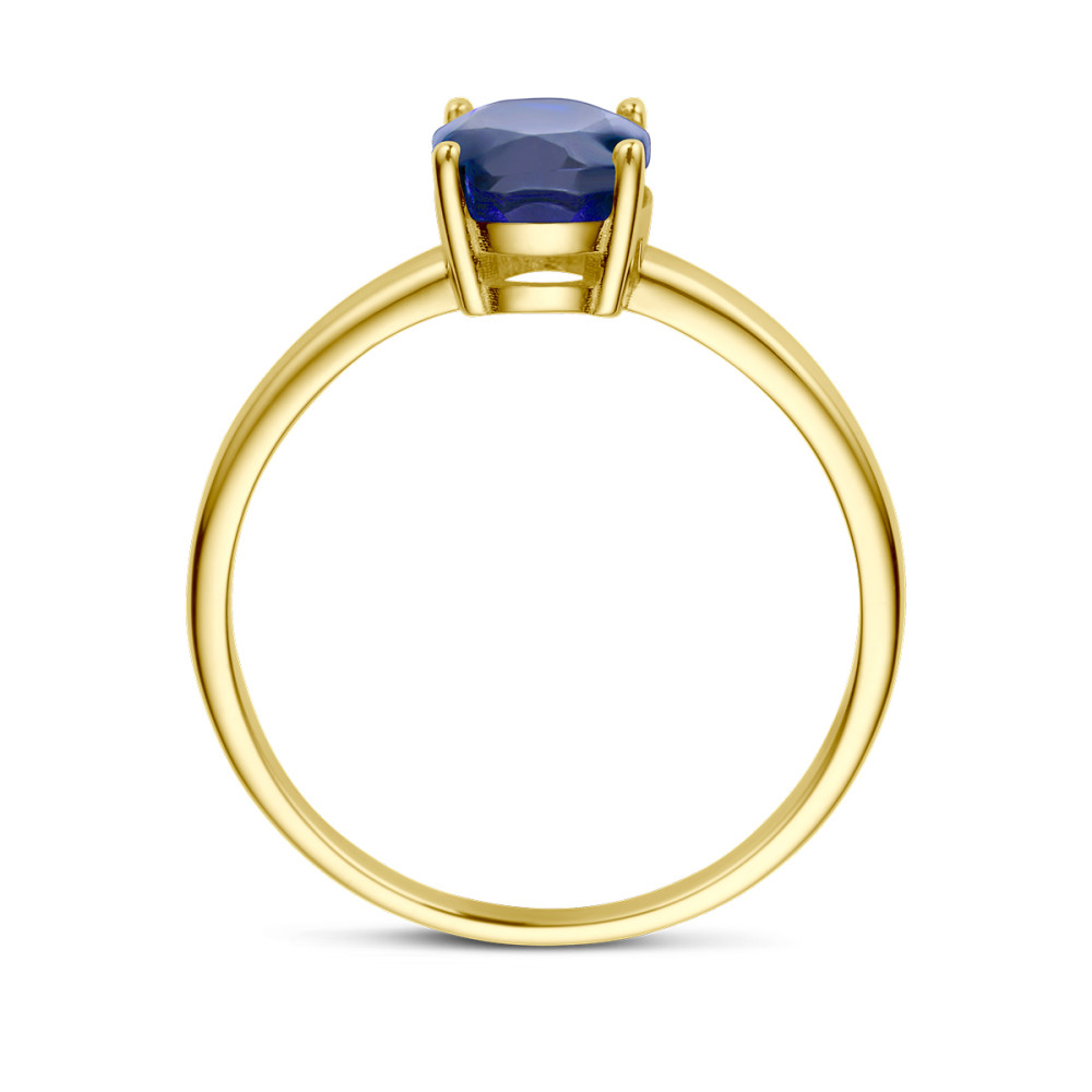 14-karaat-gouden-solitair-ring-met-ovale-blauwe-saffier