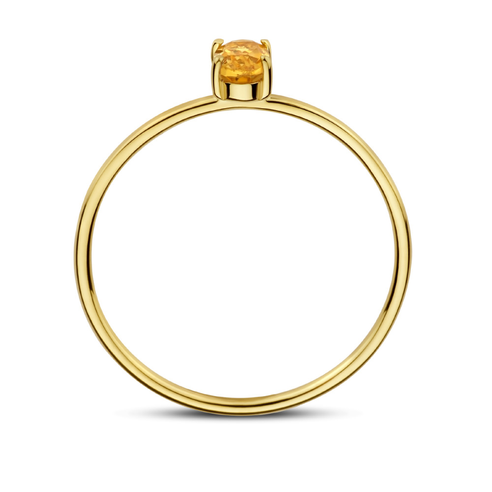 14-karaat-gouden-solitair-ring-met-ovale-citrien