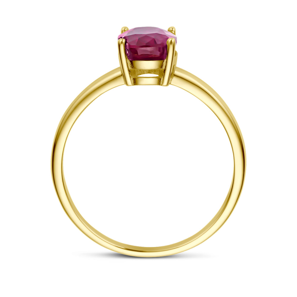 14-karaat-gouden-solitair-ring-met-ovale-robijn