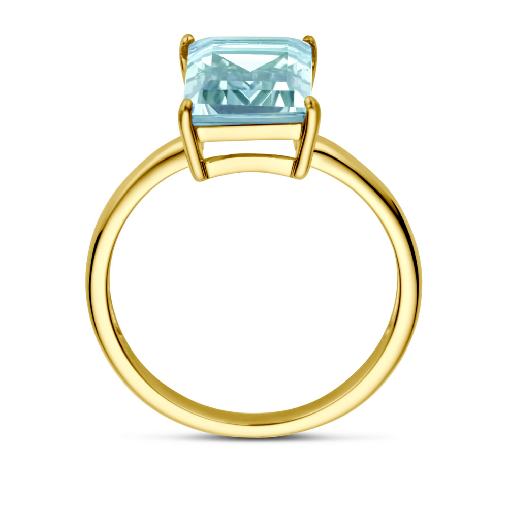 14-karaat-gouden-solitair-ring-met-rechthoekige-blauwe-topaas