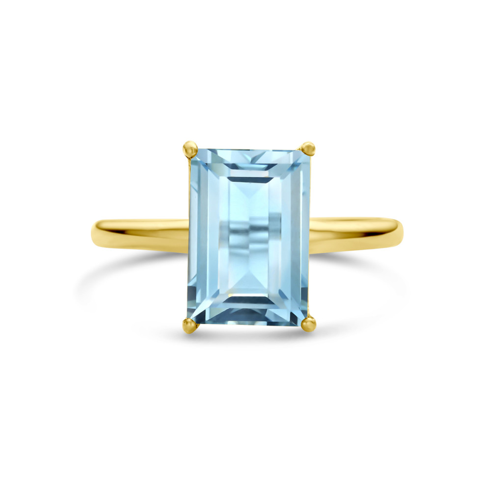 14-karaat-gouden-solitair-ring-met-rechthoekige-blauwe-topaas