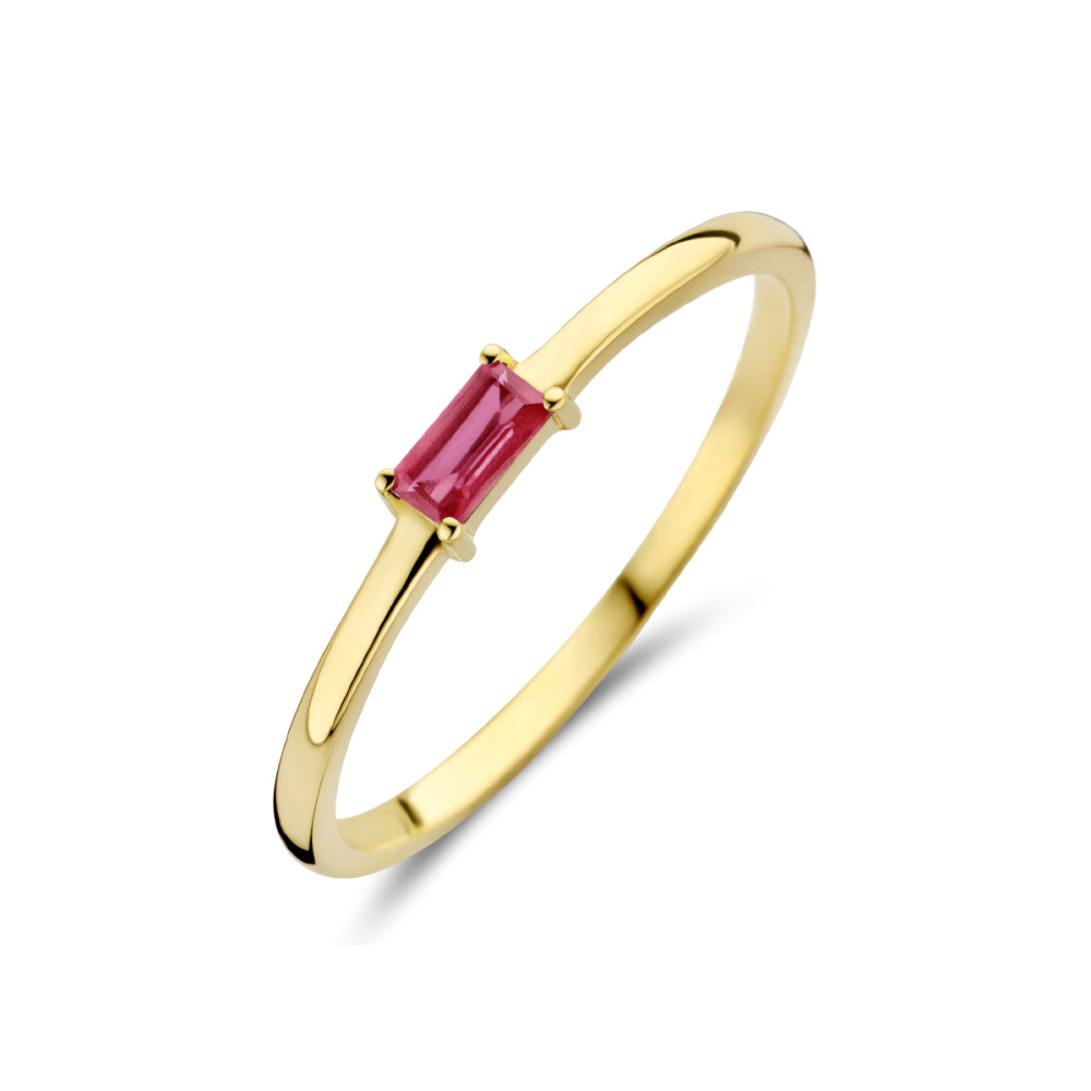 14-karaat-gouden-solitair-ring-met-robijn-in-klauwzetting
