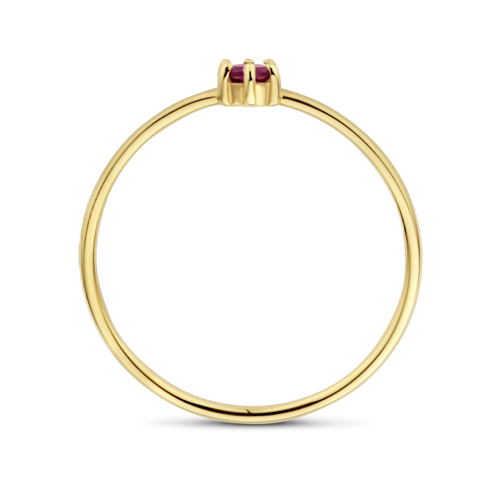 14-karaat-gouden-solitair-ring-met-rode-granaat