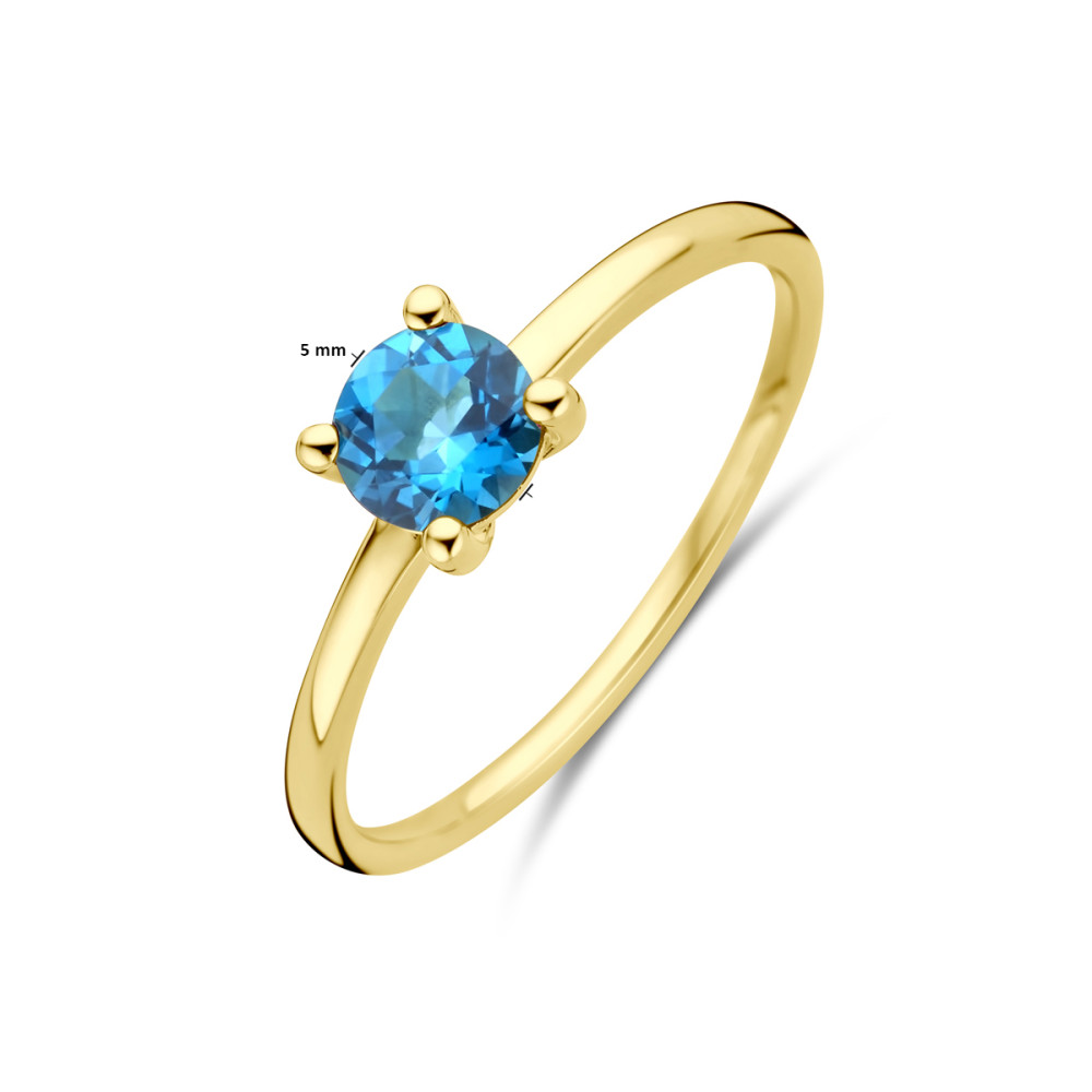 14-karaat-gouden-solitair-ring-met-ronde-london-blue-topaas