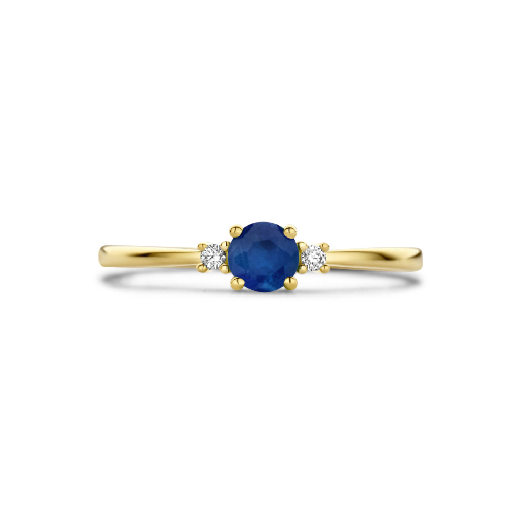 14-karaat-gouden-solitair-ring-met-saffier-en-diamanten