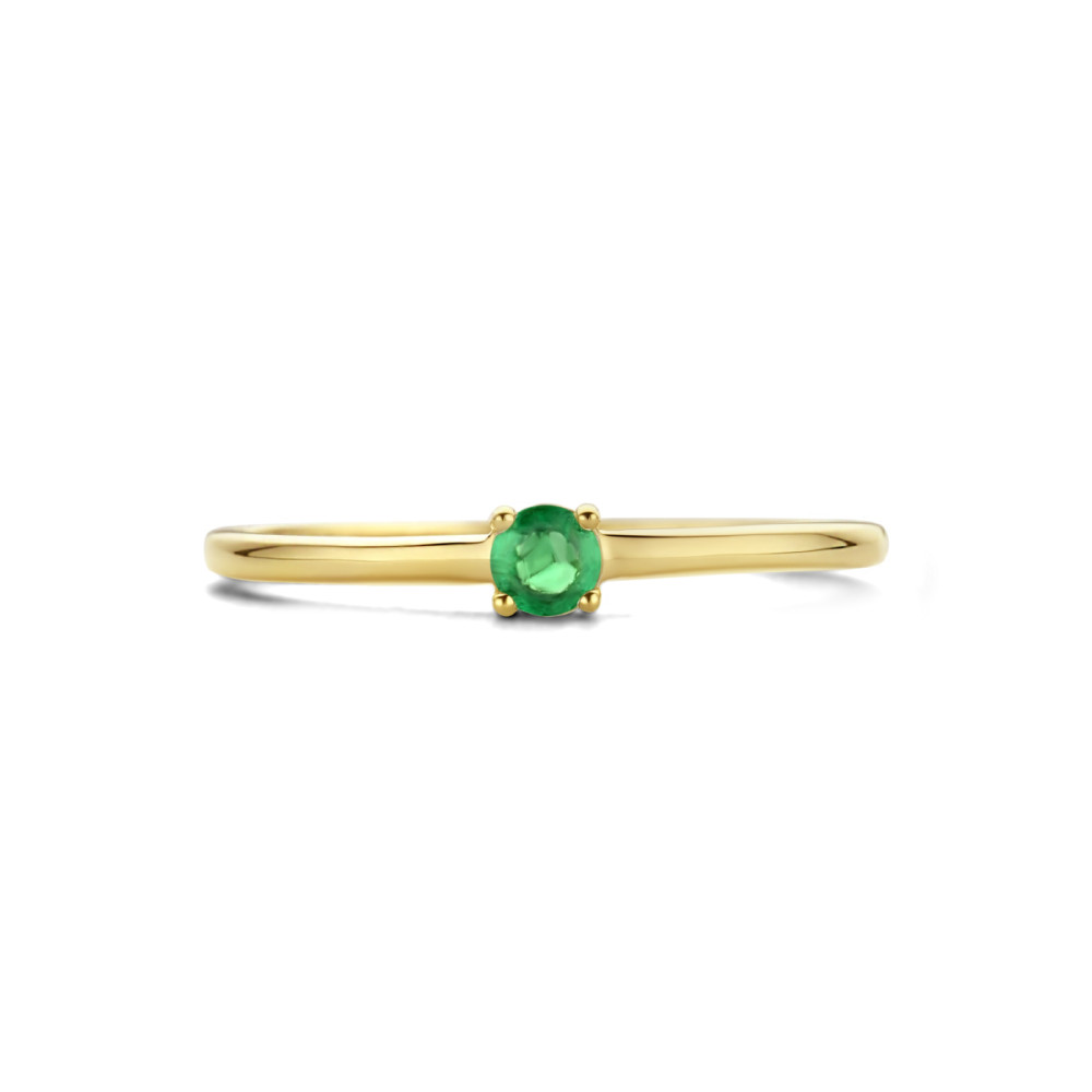 14-karaat-gouden-solitair-ring-met-smaragd