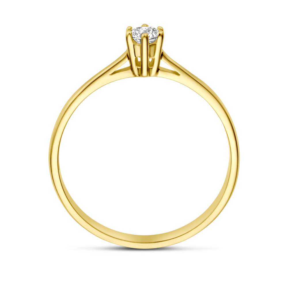 14-karaat-gouden-solitair-ring-met-transparante-zirkonia