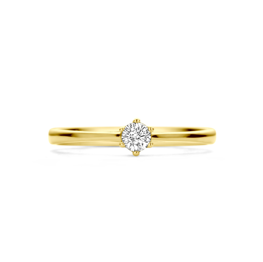 14-karaat-gouden-solitair-ring-met-transparante-zirkonia