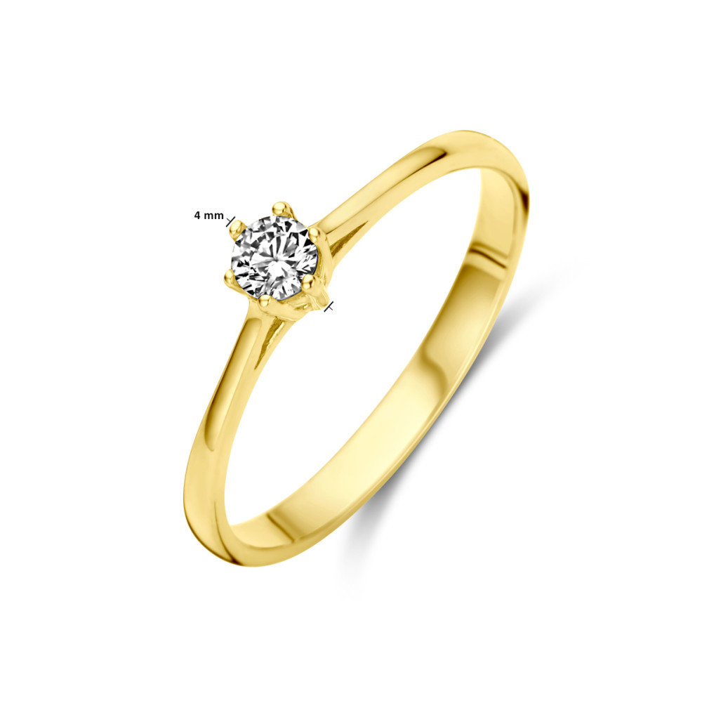 14-karaat-gouden-solitair-ring-met-transparante-zirkonia