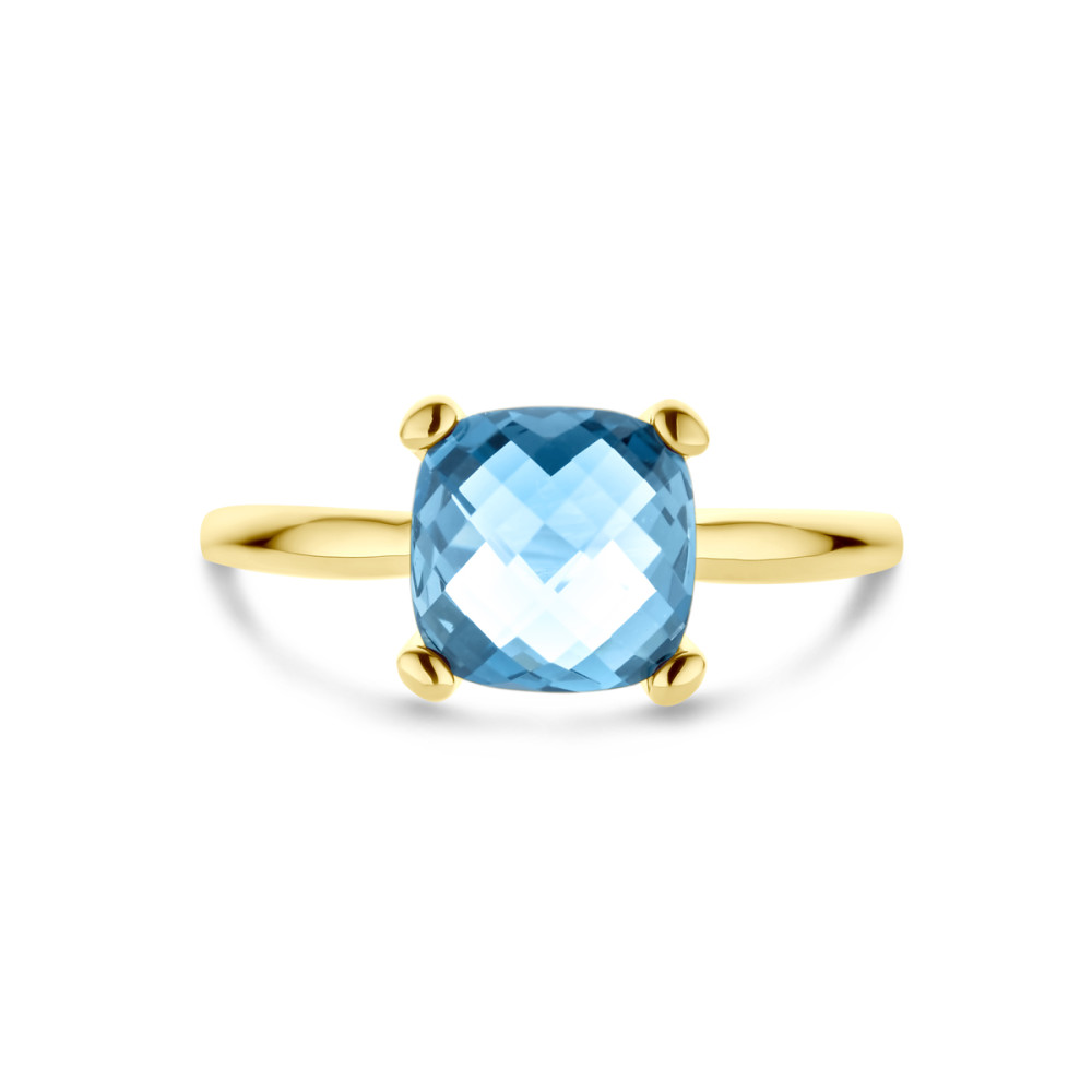 14-karaat-gouden-solitair-ring-met-vierkante-london-blue-topaas