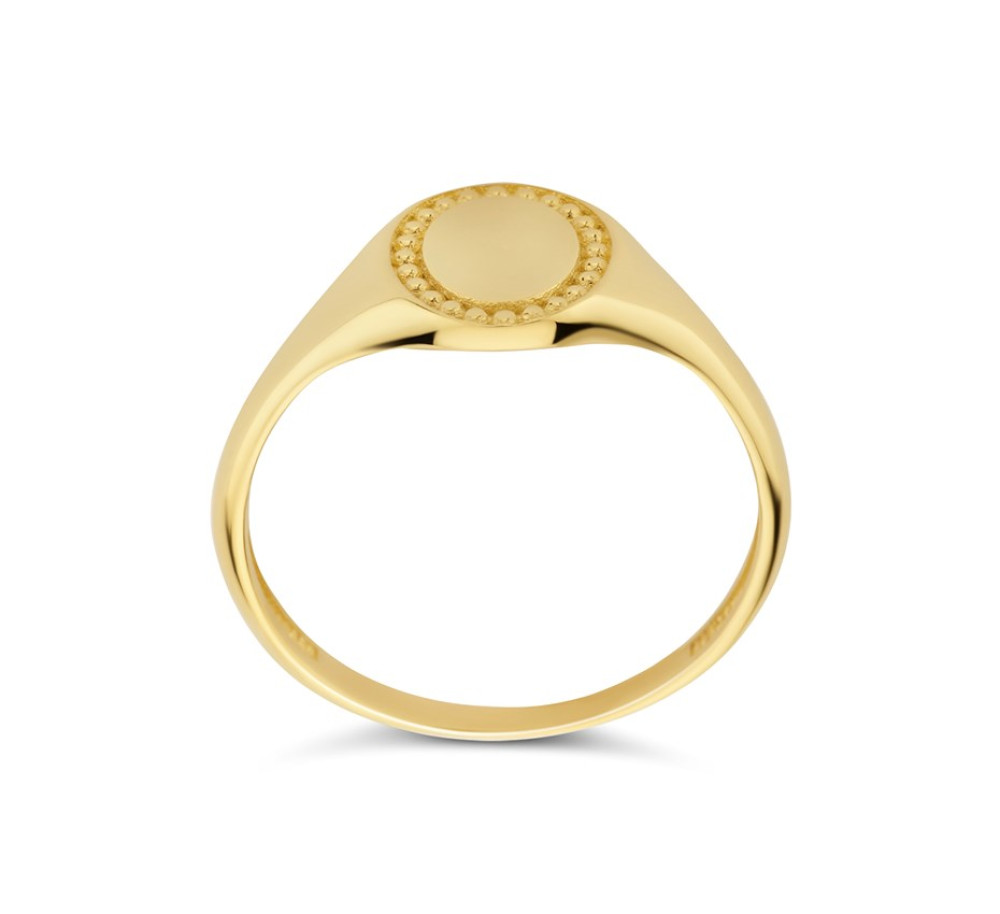 14-karaat-gouden-zegelring-met-gegraveerd-bolletjespatroon