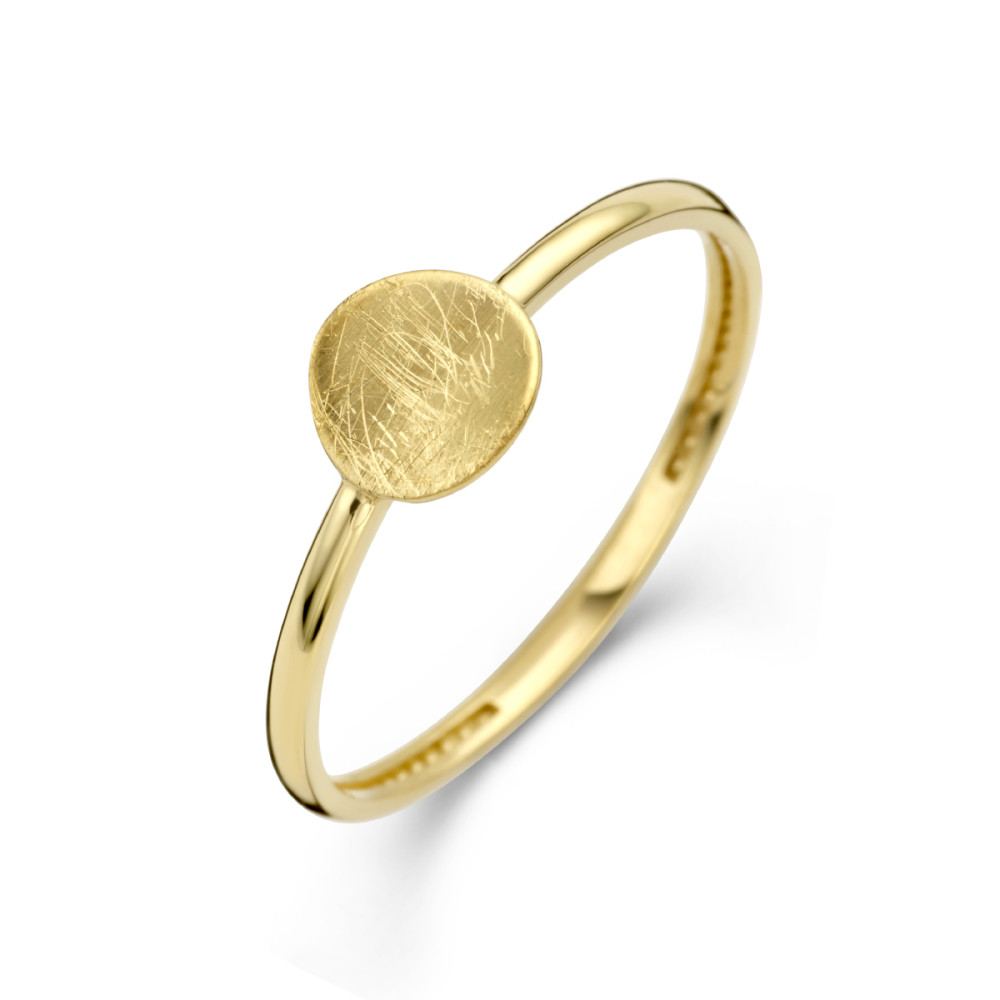 14-karaat-gouden-zegelring-met-gescratched-rondje