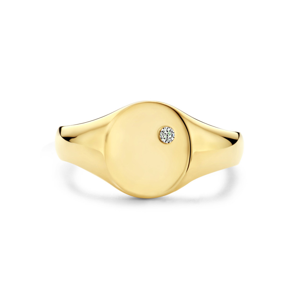 14-karaat-gouden-zegelring-met-ovale-diamant