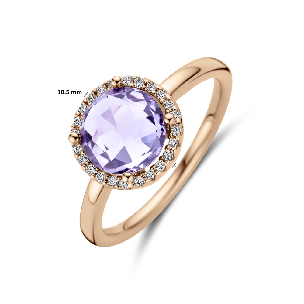 14-karaat-rosegouden-halo-ring-met-paarse-amethist-en-diamanten