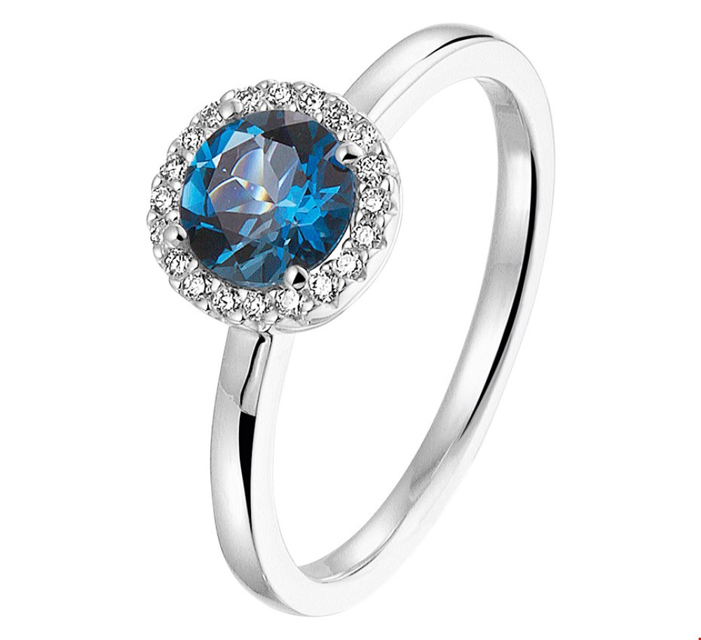 14-karaat-witgouden-halo-ring-met-blauwe-topaas-en-diamanten