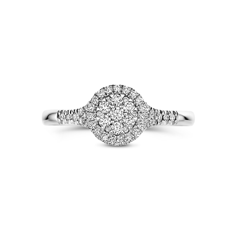 14-karaat-witgouden-halo-ring-met-centrale-en-zijkant-gezette-diamanten