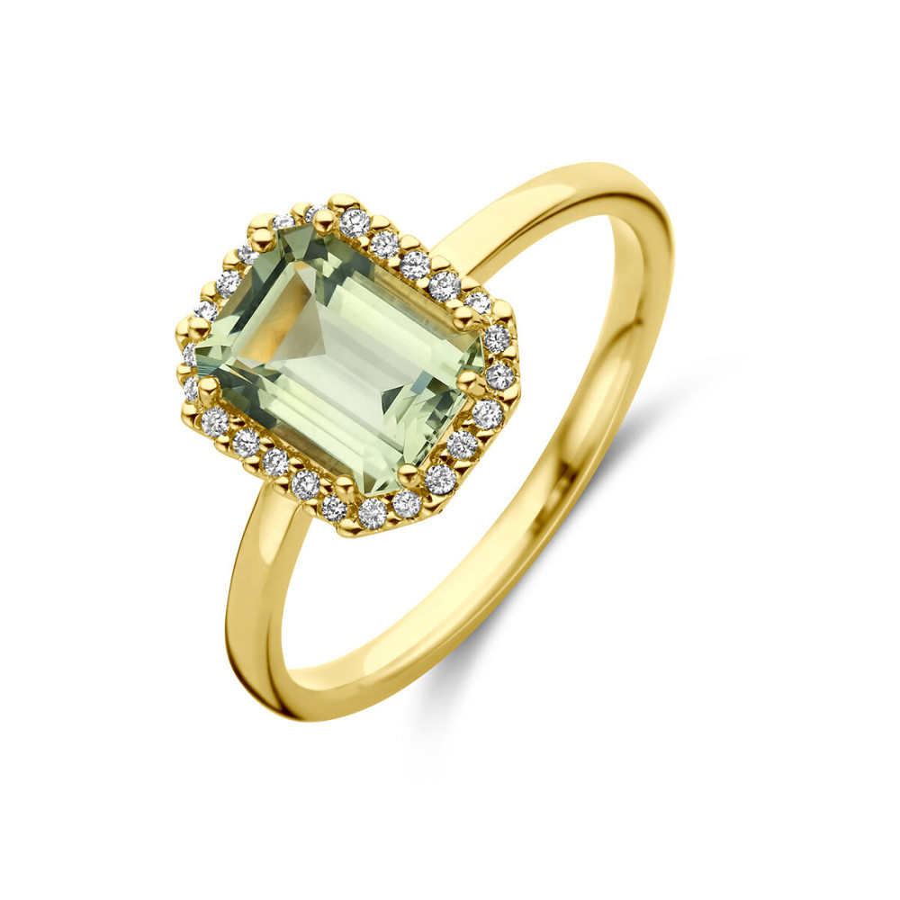 18-karaat-gouden-halo-ring-met-groene-amethist-en-diamanten