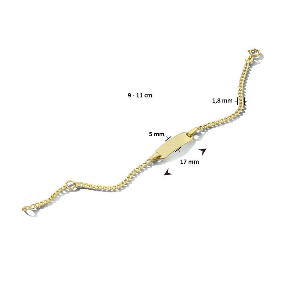 9-karaat-gourmet-kinder-graveerarmband-met-rechthoekige-plaat