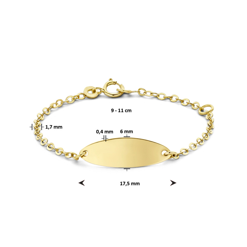 9-karaat-kinderplaatarmband-met-ovale-graveerplaat-en-ankerschakel