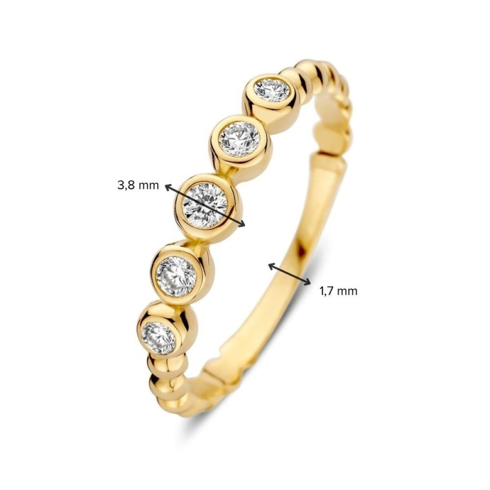alliance-ring-14-karaat-goud-briljant-zirkonia-transparant-glanzend-3-8-mm-breedte