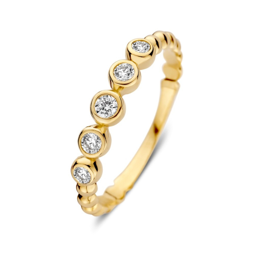 alliance-ring-14-karaat-goud-briljant-zirkonia-transparant-glanzend-3-8-mm-breedte