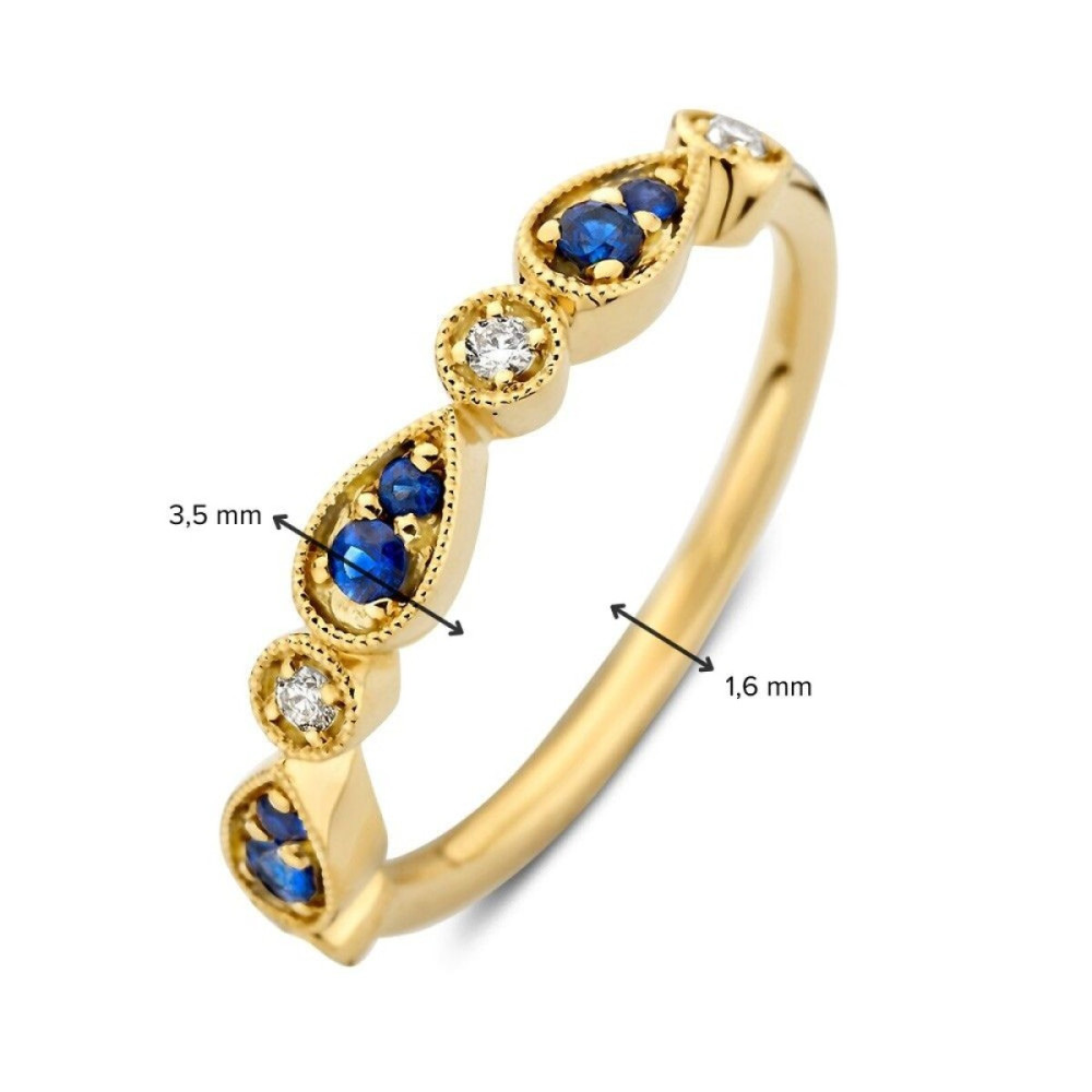 alliance-ring-14k-goud-saffier-blauw-0-16-crt-diamant-transparant-0-06-crt-3-5-mm-breedte