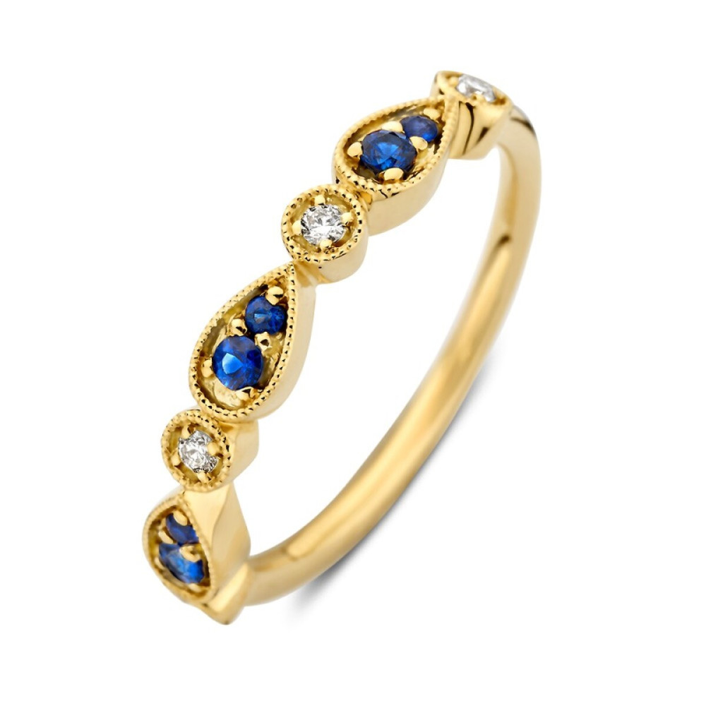 alliance-ring-14k-goud-saffier-blauw-0-16-crt-diamant-transparant-0-06-crt-3-5-mm-breedte