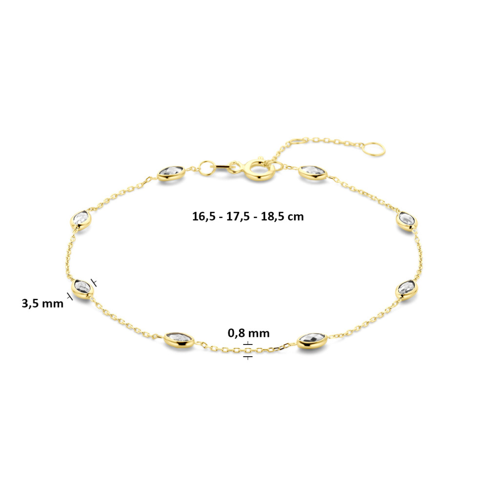 armband-14-karaat-goud-en-ovaaltjes-van-zirkonia-glanzend-3-5-mm-breedte-lengte-16-5-17-5-18-5-cm