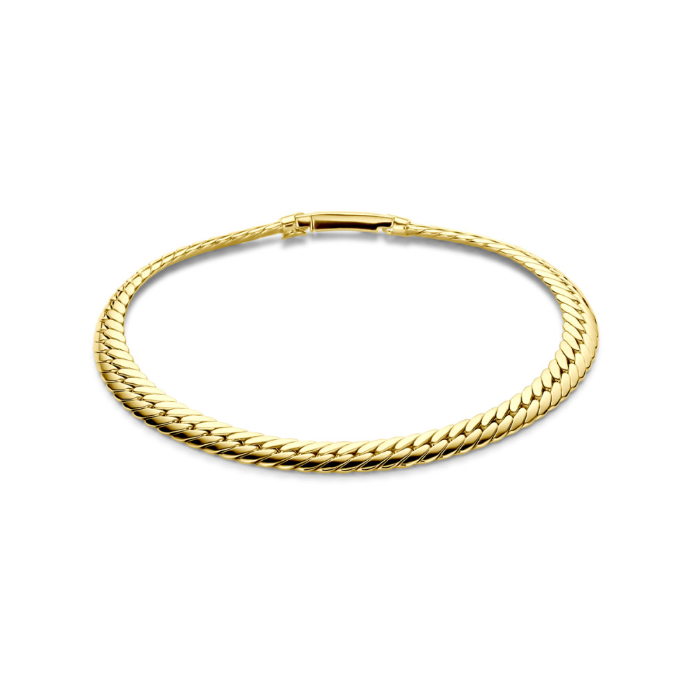 armband-14-karaat-goud-gourmet-schakels-5-mm-breedte-lengte-18-cm