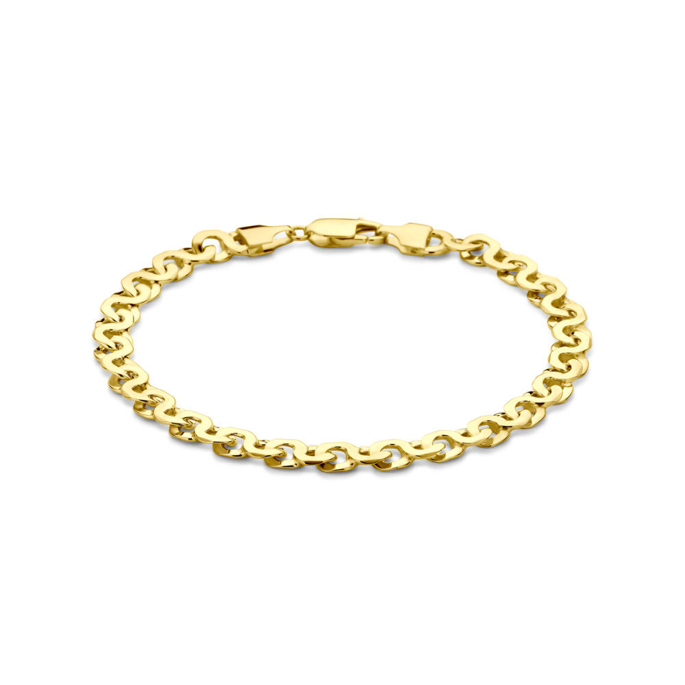 armband-14-karaat-goud-heren-unieke-schakels-glanzend-6-5-mm-breedte-lengte-21-cm