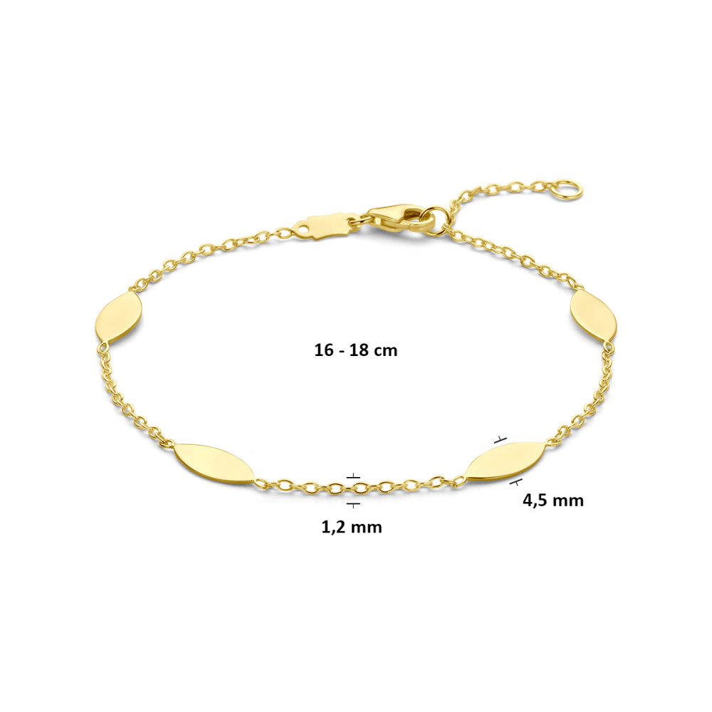 armband-ankerschakels-14-karaat-goud-4-ovaaltjes-1-2-mm-breedte-lengte-16-18-cm