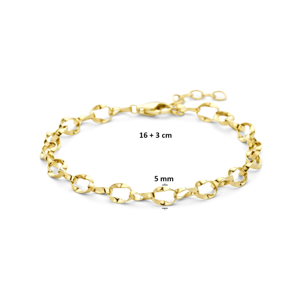 armband-gouden-gedraaide-schakels-14-karaat-glanzend-5-mm-breedte-lengte-16-19-cm