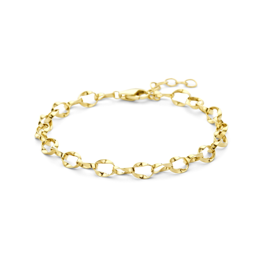 armband-gouden-gedraaide-schakels-14-karaat-glanzend-5-mm-breedte-lengte-16-19-cm