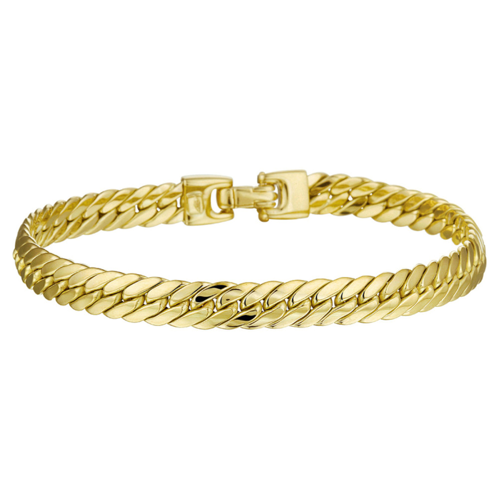 armband-gourmet-schakels-14-karaat-goud-glanzend-6-5-mm-breedte-lengte-17-cm
