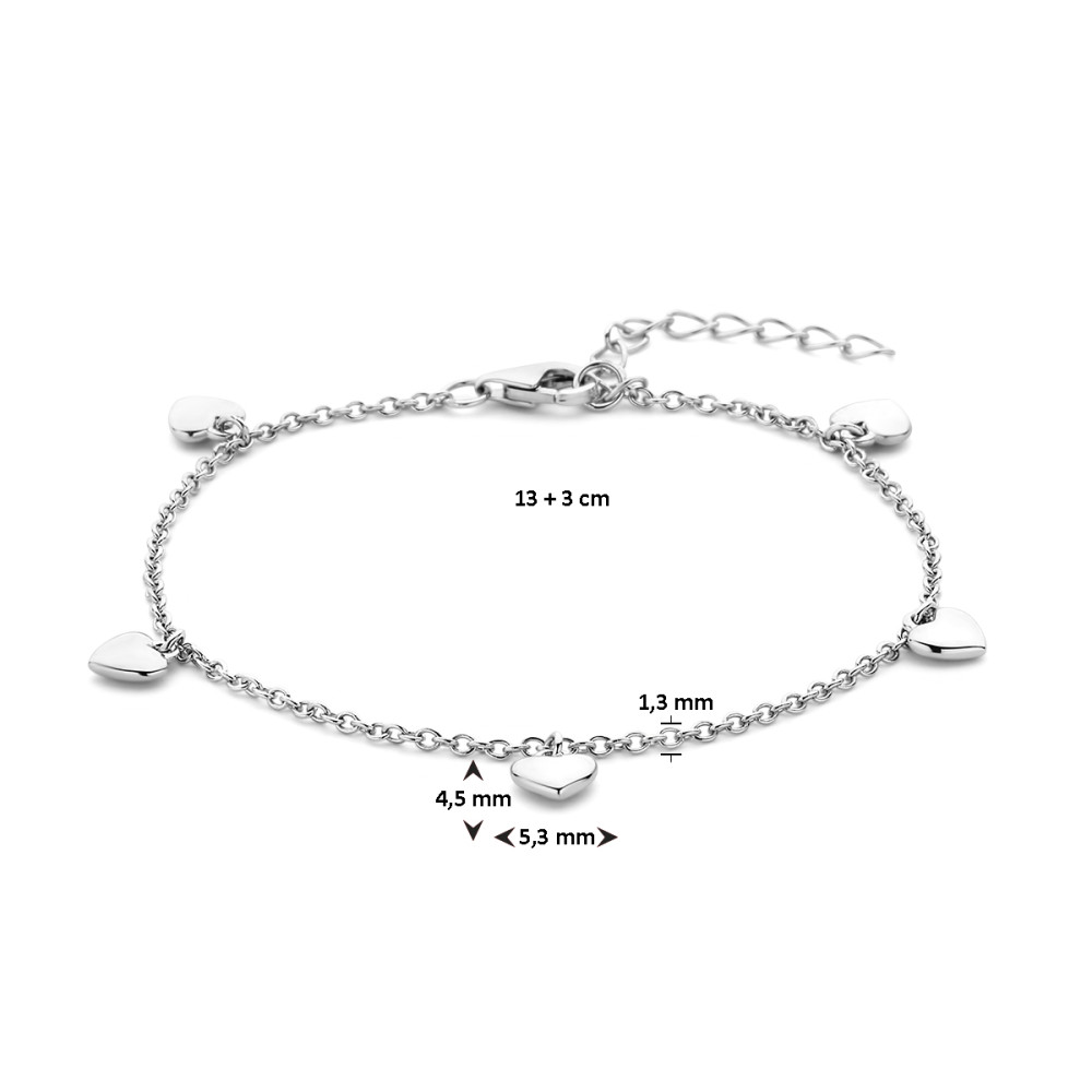 armband-met-hanger-925-zilver-hartjes-glanzend-5-3-mm-breedte-lengte-13-16-cm