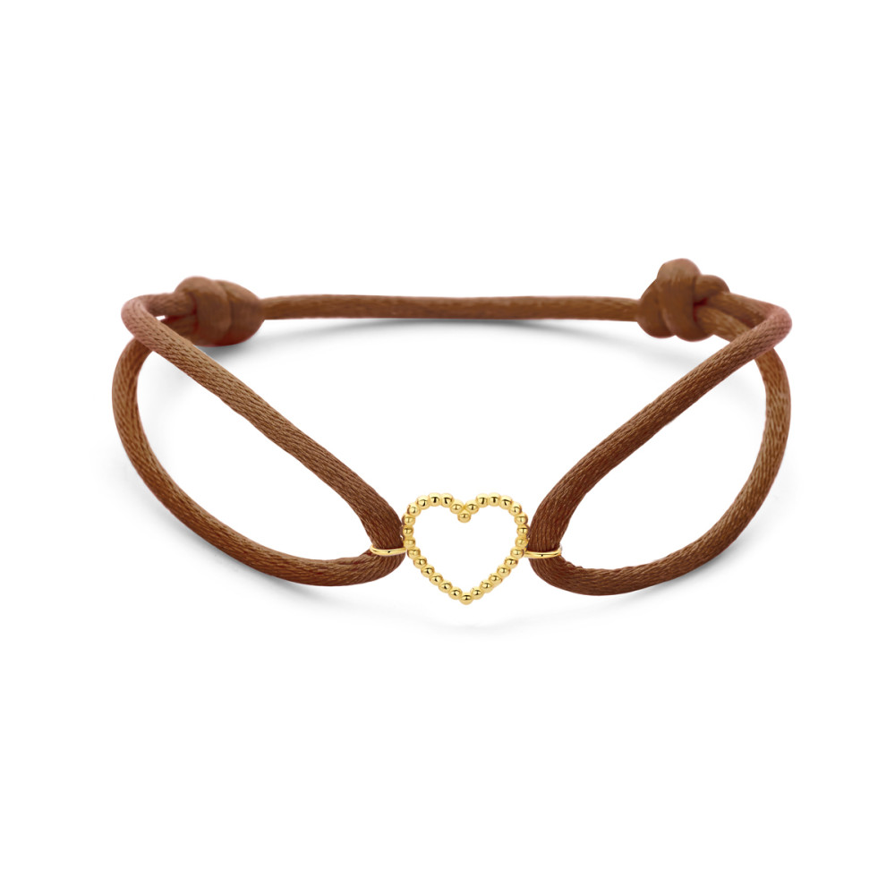 armband-met-hartje-bruin-satijn-en-14-karaat-gouden-12-mm-breed-lengte-13-26-cm