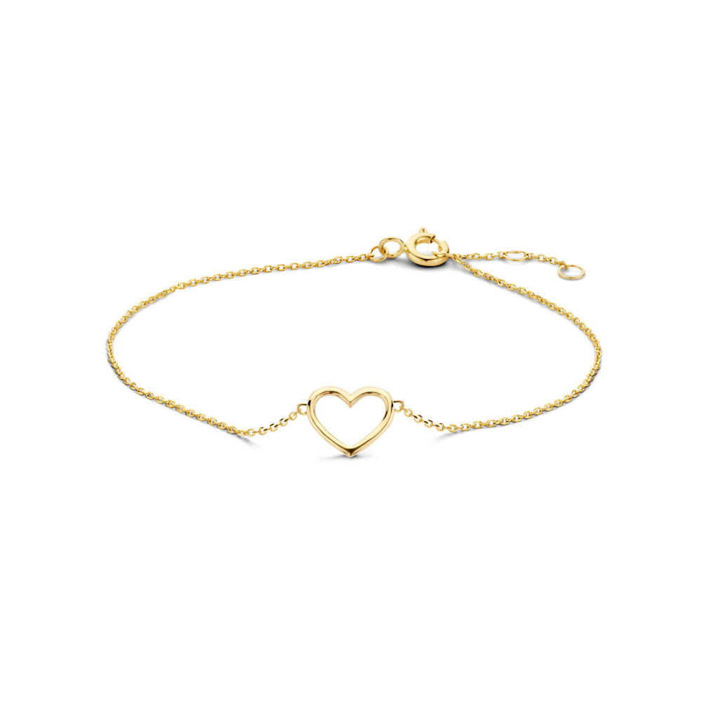armband-met-hartjes-hanger-9-karaat-goudkleurig-lengte-16-17-18-cm
