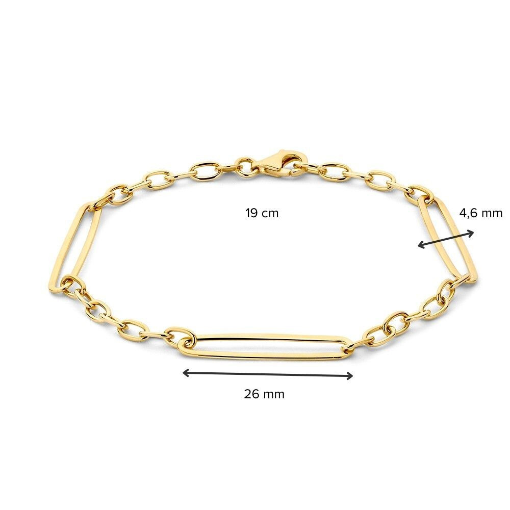 armband-van-14-karaat-gouden-ankerschakels-en-closed-forever-schakels-46-mm-lengte-19-cm