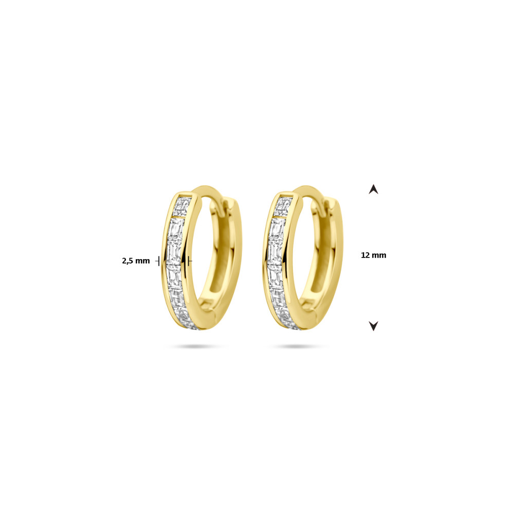 baguette-klapoorringen-zirkonia-gold-plating-diameter-12-mm