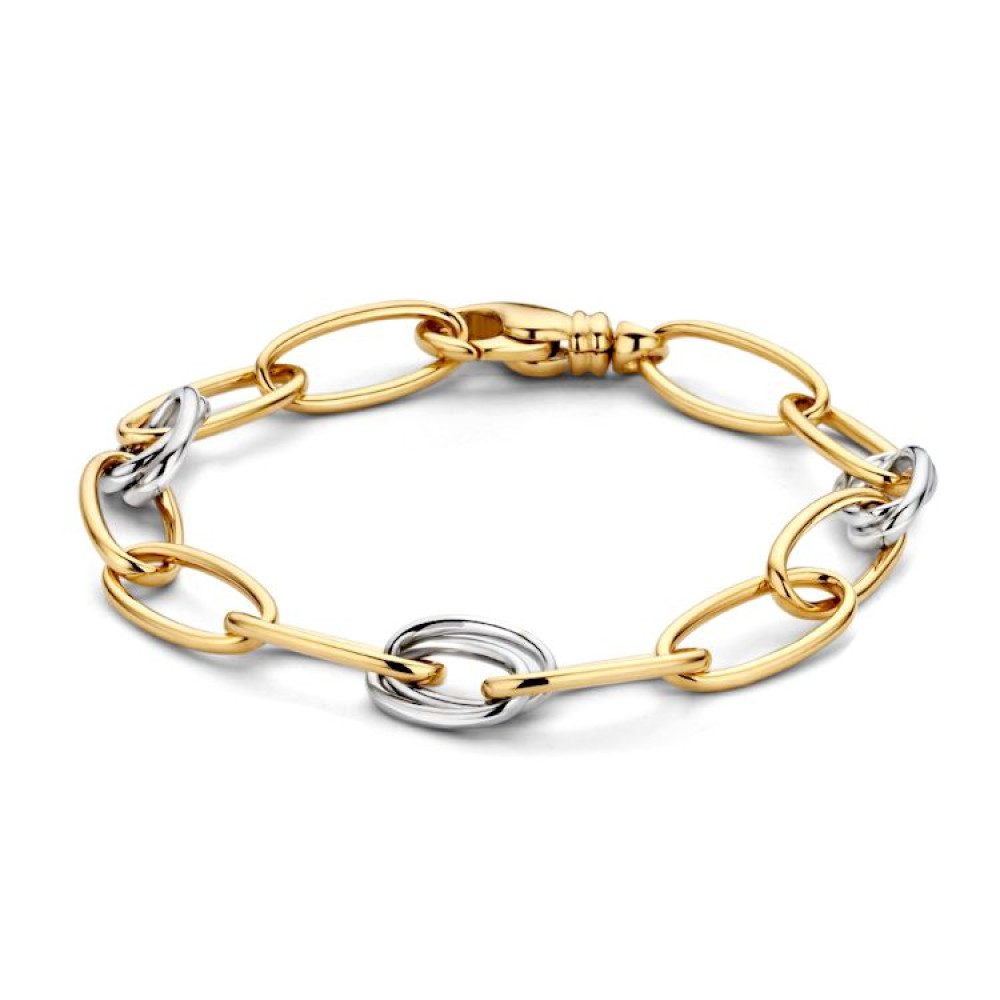 bicolor-14-karaat-schakelarmband-met-ovale-schakels-8-mm-lengte-19-cm