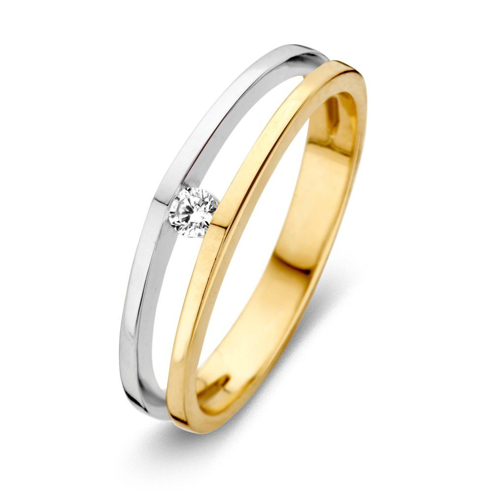bicolor-crossover-ring-van-14-karaat-goud-moderne-dubbele-band-met-solitaire-zirkonia