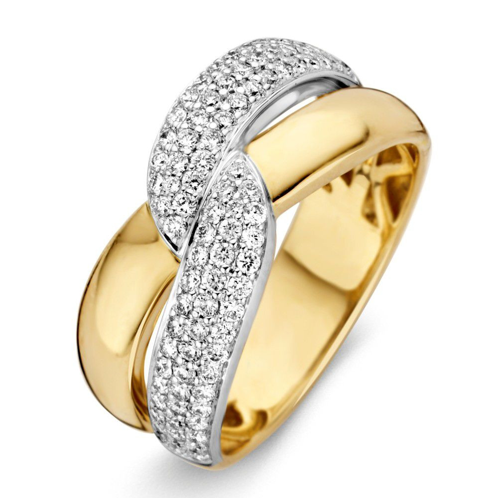 bicolor-pave-crossover-ring-van-14-karaat-goud-sprankelende-diamanten-damesring