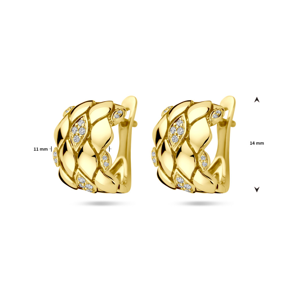 bladvormige-oorringen-goud-14-karaat-transparante-diamanten-0-16-crt-11-mm-breed-x-14-mm-hoog