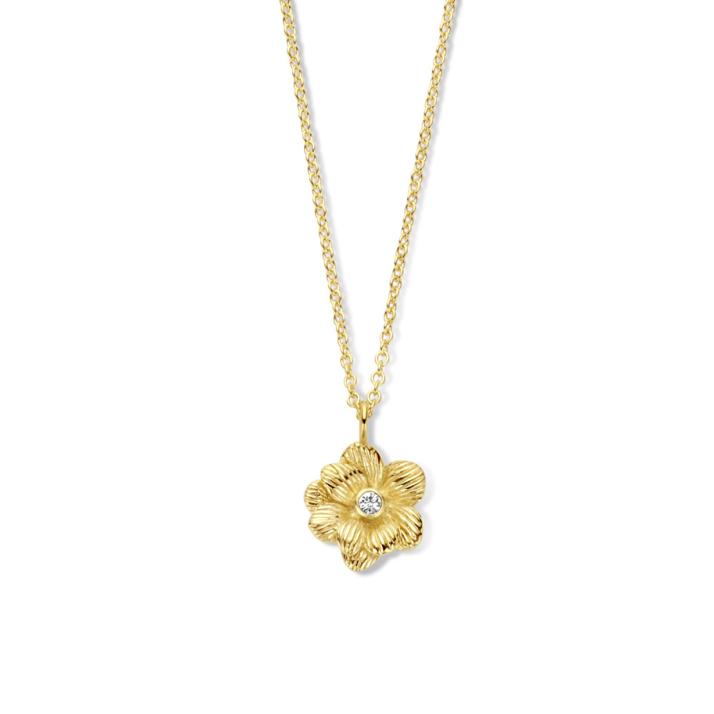 bloem-ketting-goudkleurig-en-transparante-strass-steen-1-2-mm-breedte-lengte-41-45-cm