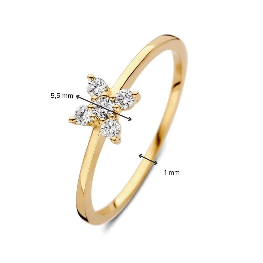 bloemen-ring-van-goud-met-vijf-diamanten-0-17-crt