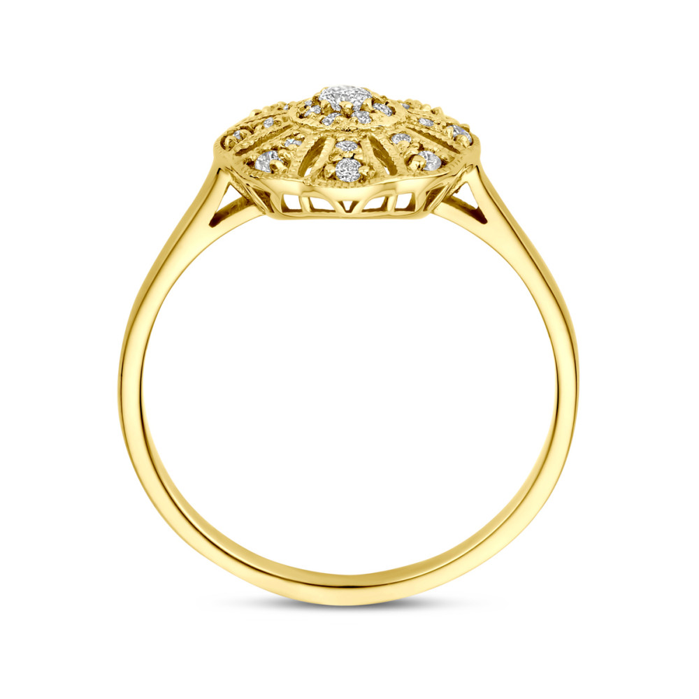 bloemvormige-ring-14-karaat-goud-met-0-22-crt-diamanten-11-mm-breedte