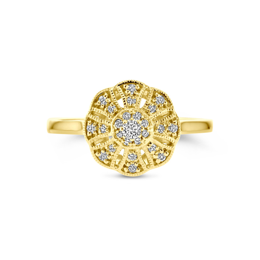 bloemvormige-ring-14-karaat-goud-met-0-22-crt-diamanten-11-mm-breedte
