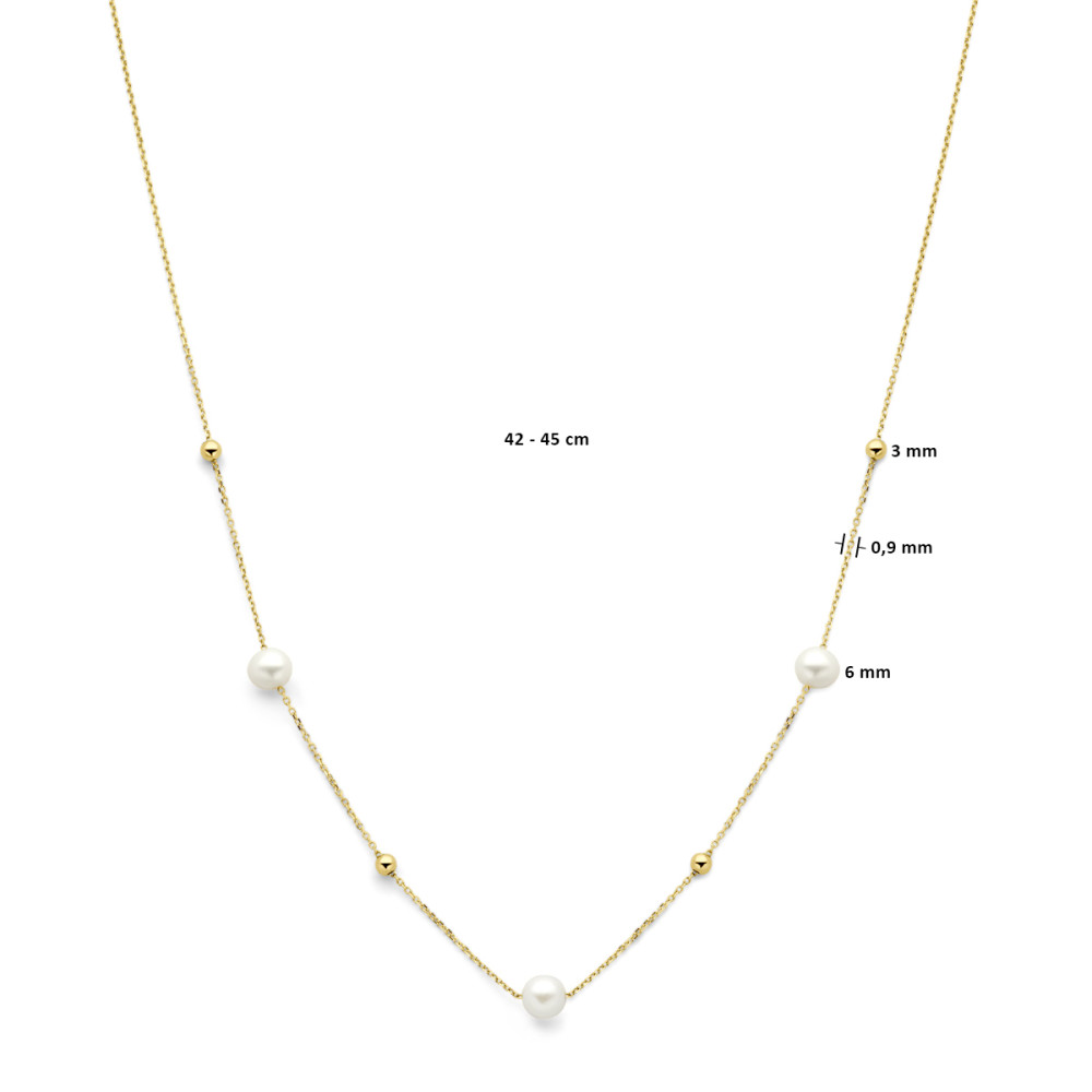 bolletjes-0-9-mm-parelcollier-goud-lengte-verstelbaar-42-45-cm