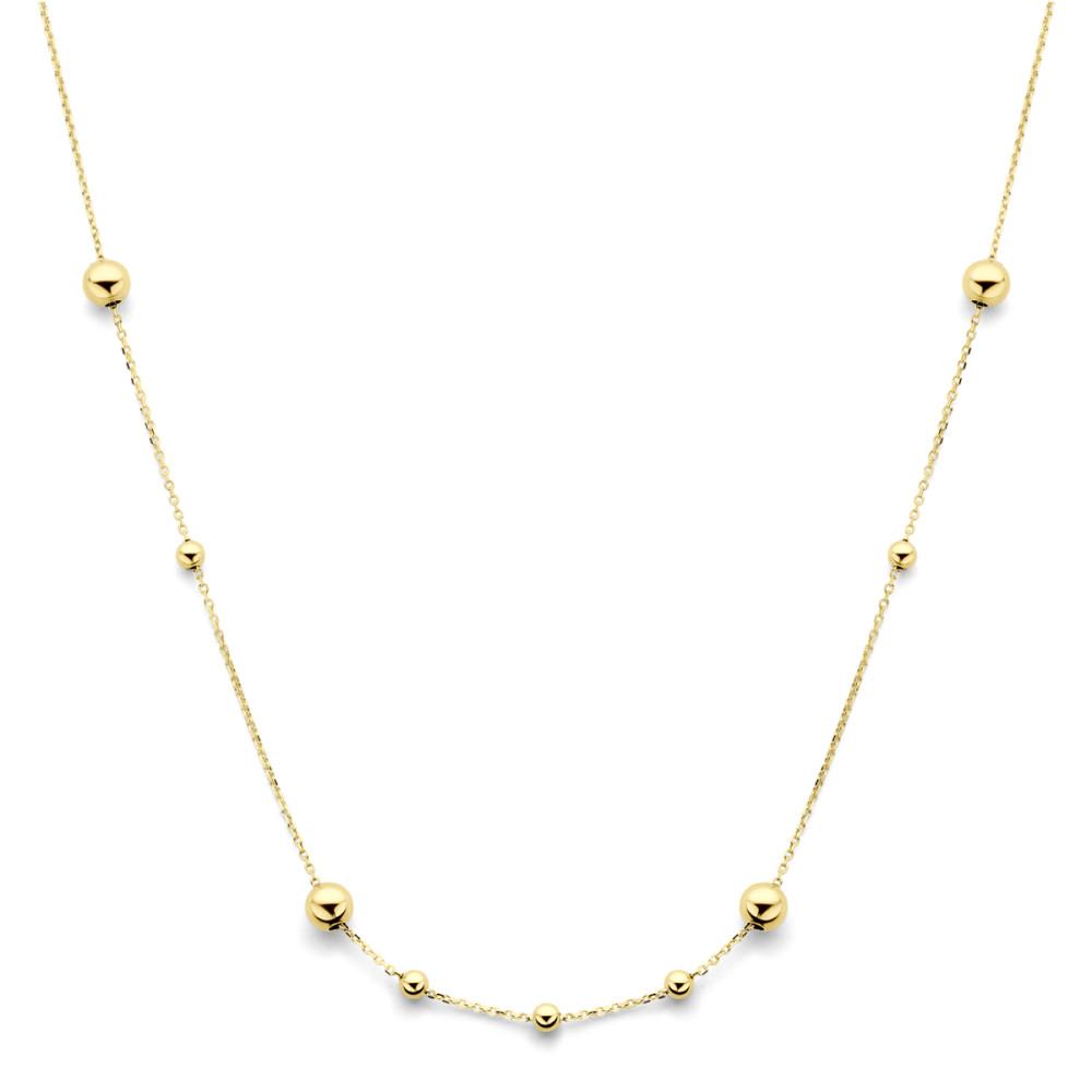 bolletjes-0-9-mm-schakelcollier-goud-lengte-verstelbaar-42-45-cm