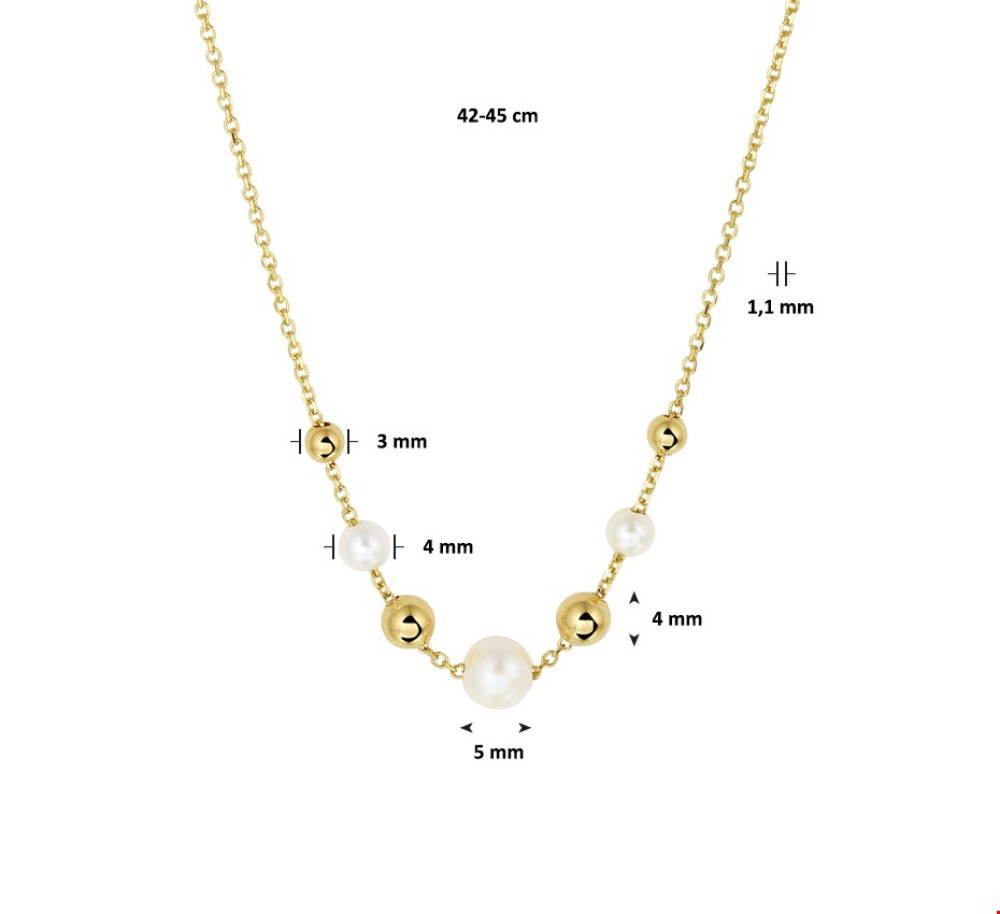 bolletjes-1-mm-parelketting-zoetwaterparel-goud-lengte-verstelbaar-42-45-cm
